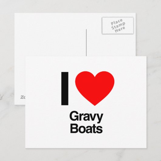 Ik hou van jus boten briefkaart (Voorkant / Achterkant)