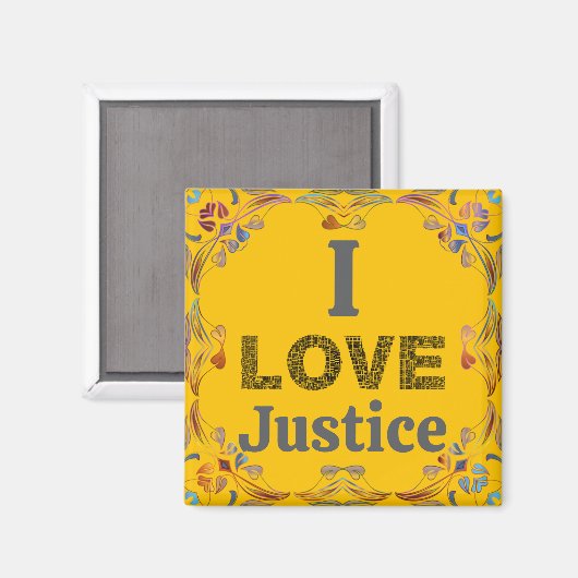 Ik hou van Justitie Magneet (Voorkant / Achterkant)