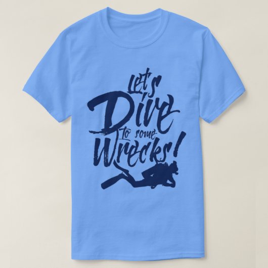 Ik hou van K9 training duikend wrak T-shirt (Design voorkant)