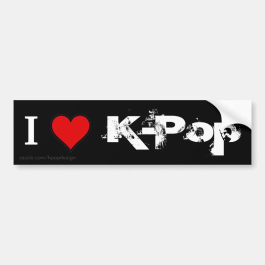 Ik hou van K-Pop Bumpersticker (Voorkant)