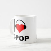 Ik hou van K-Pop Grappige Mok (Voorkant links)