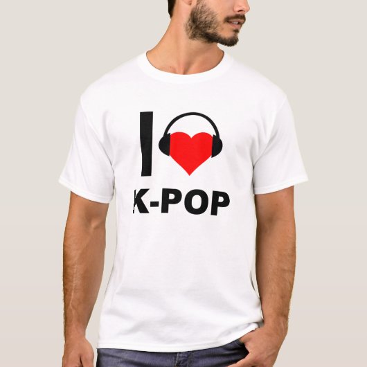 Ik hou van K-Pop Grappige T-shirt (Voorkant)