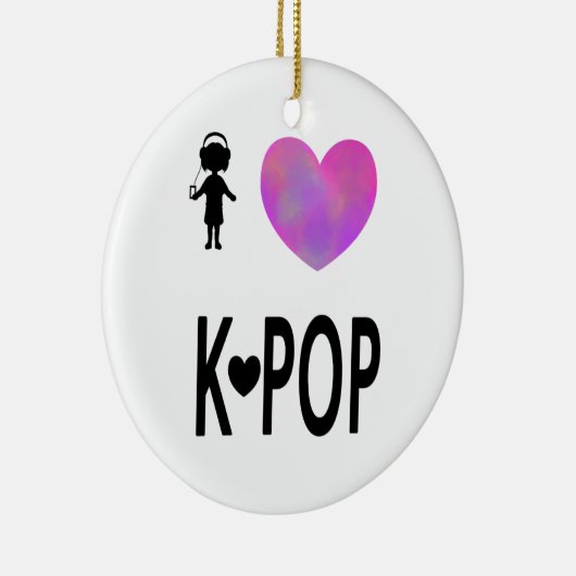 Ik hou van K-pop Keramisch Ornament (Rechts)