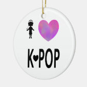Ik hou van K-pop Keramisch Ornament (Links)