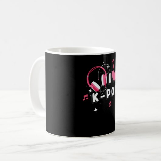 Ik hou van K-Pop Koffiemok (Voorkant links)