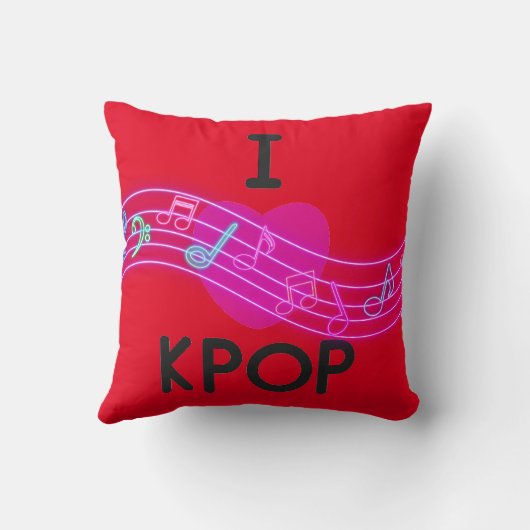 Ik hou van K-pop Kussen (Achterkant)