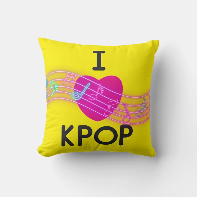Ik hou van K-pop Kussen (Voorkant)