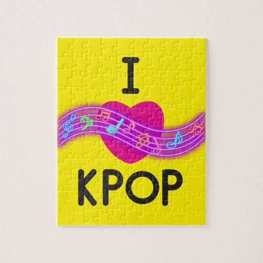 Ik hou van K-pop Legpuzzel (Verticaal)