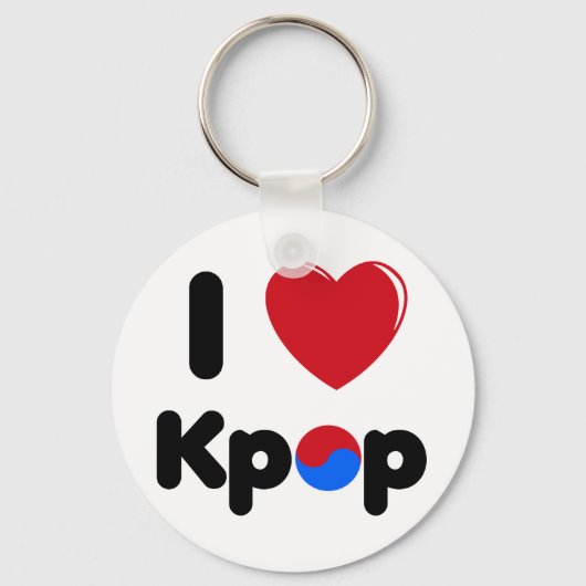 Ik hou van K-pop sleutelhanger (Voorkant)