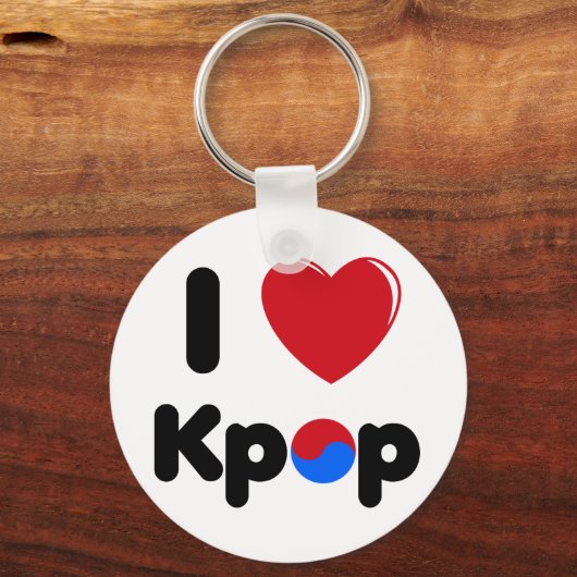 Ik hou van K-pop sleutelhanger (Voorkant)