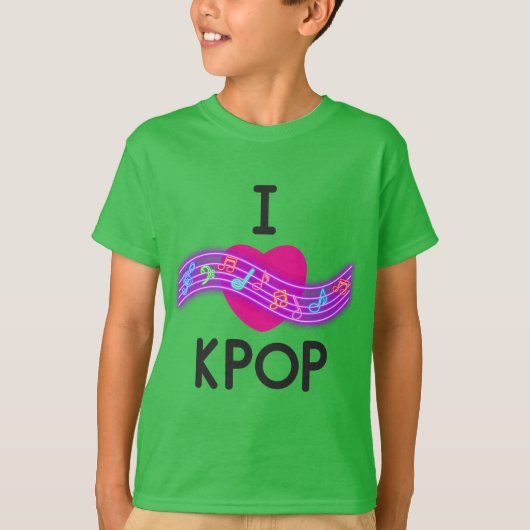Ik hou van K-pop T-shirt (Voorkant)