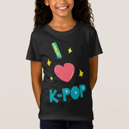 Ik hou van K-POP T-shirt (Voorkant)