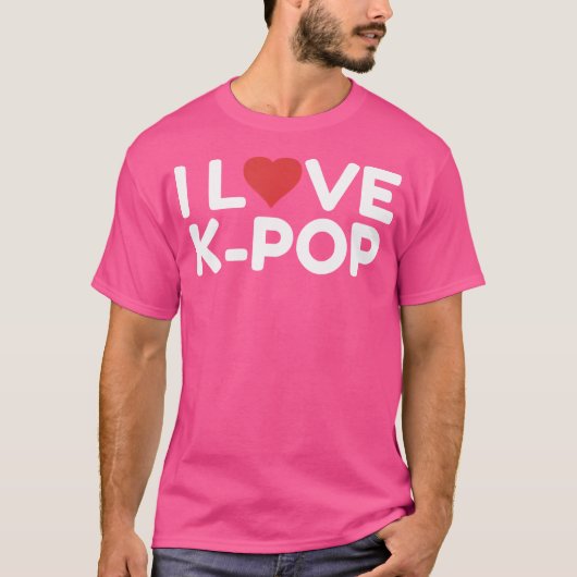 Ik hou van K-Pop T-shirt (Voorkant)
