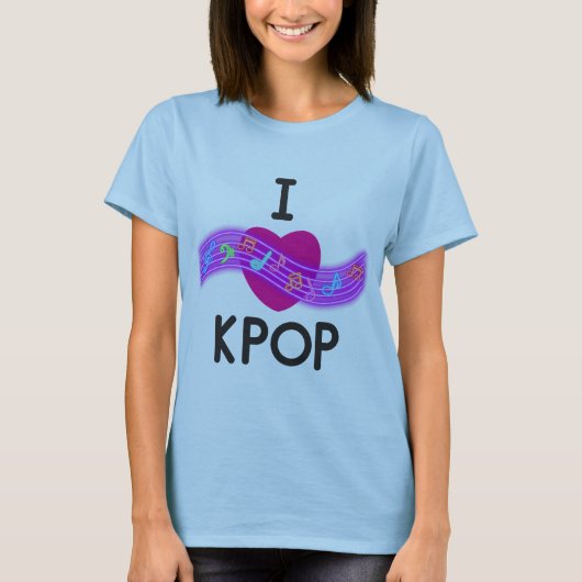 Ik hou van K-pop T-shirt (Voorkant)