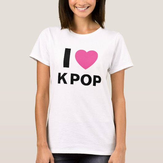 Ik hou van K POP T Shirt (Voorkant)