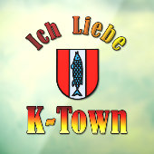 Ik hou van K-Town Window Cling Raamsticker (Vel 3)