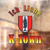 Ik hou van K-Town Window Cling Raamsticker (Vel 2)