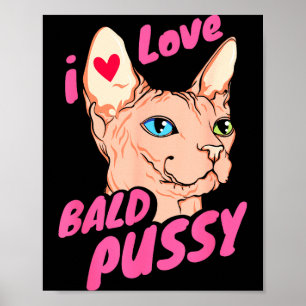 Ik hou van kaal volwassenen humor grap grappige ha poster