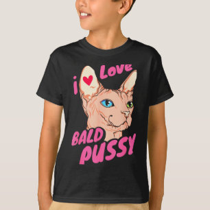 Ik hou van kaal volwassenen humor grap grappige ha t-shirt