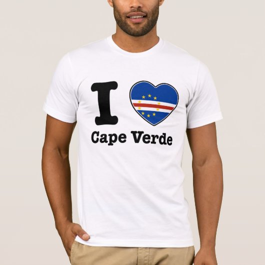 Ik hou van Kaapverdië T-shirt (Voorkant)