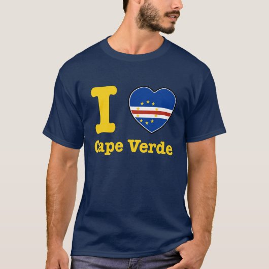 Ik hou van Kaapverdië T-shirt (Voorkant)