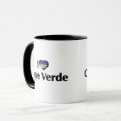 Ik hou van Kaapverdië Vlag Mok (Voorkant links)