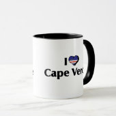 Ik hou van Kaapverdië Vlag Mok (Voorkant rechts)
