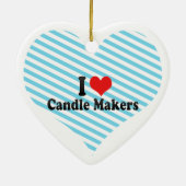 Ik hou van kaarsenmakers keramisch ornament (Achterkant)