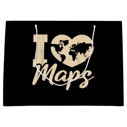 Ik hou van kaarten, geografie groot cadeauzakje (Voorkant)