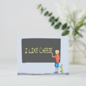 Ik hou van kaas briefkaart (Staand voorkant)