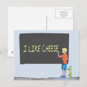 Ik hou van kaas briefkaart (Voorkant / Achterkant)
