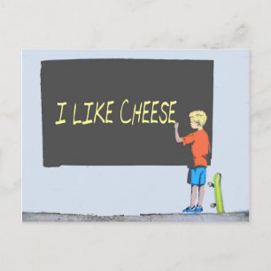 Ik hou van kaas briefkaart