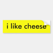 ik hou van kaas bumpersticker (Voorkant)