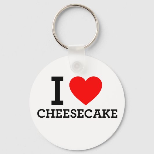 Ik hou van Kaas Cake Sleutelhanger (Voorkant)