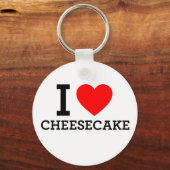 Ik hou van Kaas Cake Sleutelhanger (Voorkant)
