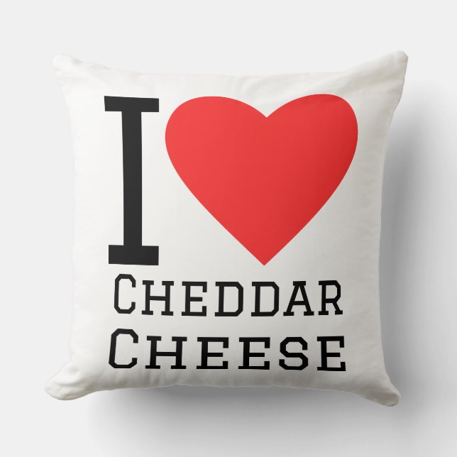 Ik hou van kaas cheddar kussen (Voorkant)