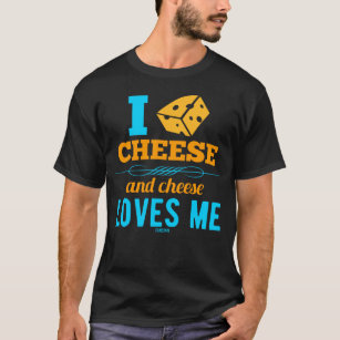 Ik hou van kaas en kaas houdt van me t-shirt
