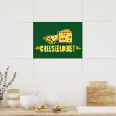 Ik hou van kaas! Grappige kaasoloog Poster (Keuken)