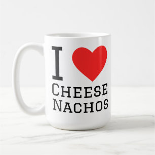 Ik hou van kaas nacho's koffiemok