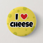 Ik hou van Kaas Ronde Button 5,7 Cm (Voorkant)