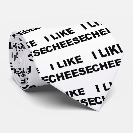 Ik hou van kaas stropdas (Opgerold)