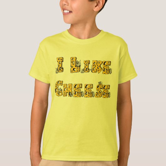 Ik hou van kaas t-shirt (Voorkant)