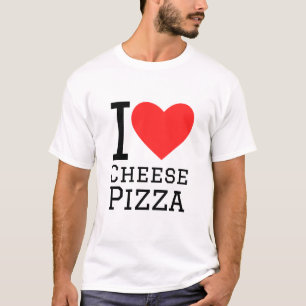 Ik hou van kaaspizza t-shirt