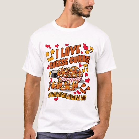 Ik hou van kaasstolpjes! t-shirt (Voorkant)