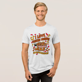 Ik hou van kaasstolpjes! Tri-Blend shirt