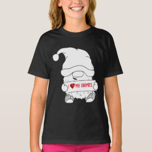 Ik hou van Kabouters Kerstmis T-shirt