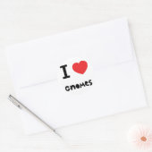Ik hou van kabouters ronde sticker (Envelop)