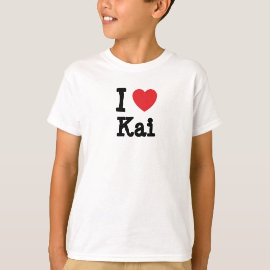 Ik hou van Kai hart T-Shirt (Voorkant)