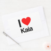ik hou van kaia rechthoekige sticker (Envelop)