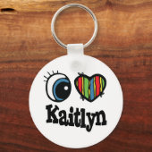 Ik hou van Kaitlyn Sleutelhanger (Voorkant)